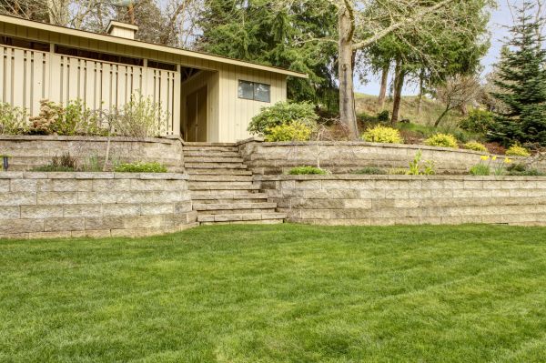 Retaining Wall Construction in Spanish Fork