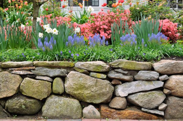 Stone Wall Hardscaping in Spanish Fork