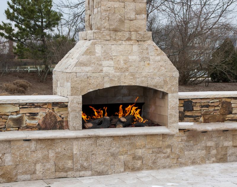 Outdoor Fireplace Setup